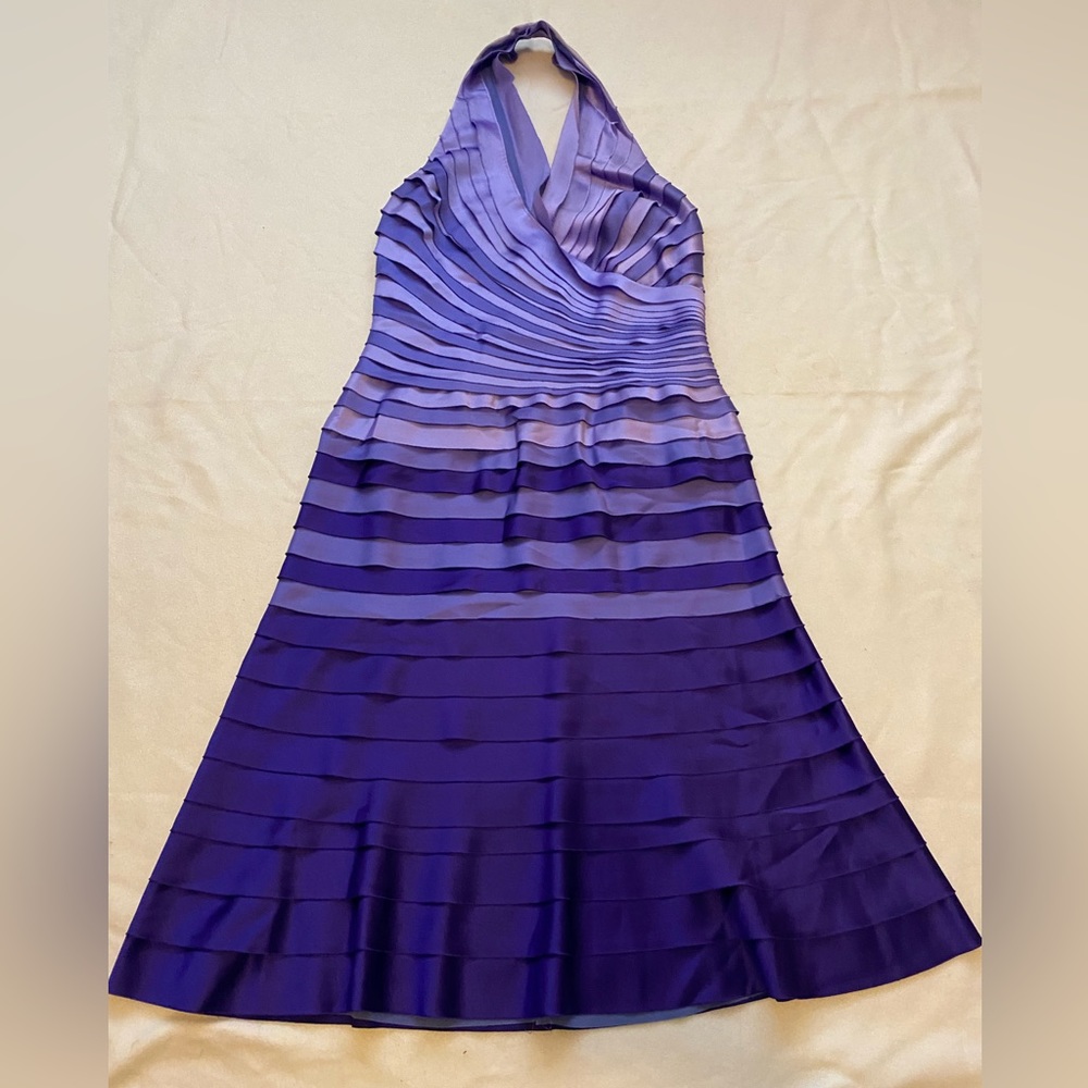 Tadashi Purple Ruffle dress